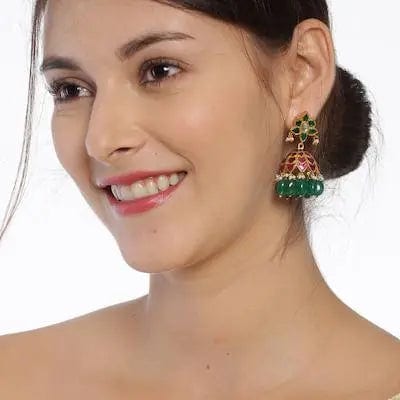 Kundan Silver 92.5 Jhumka