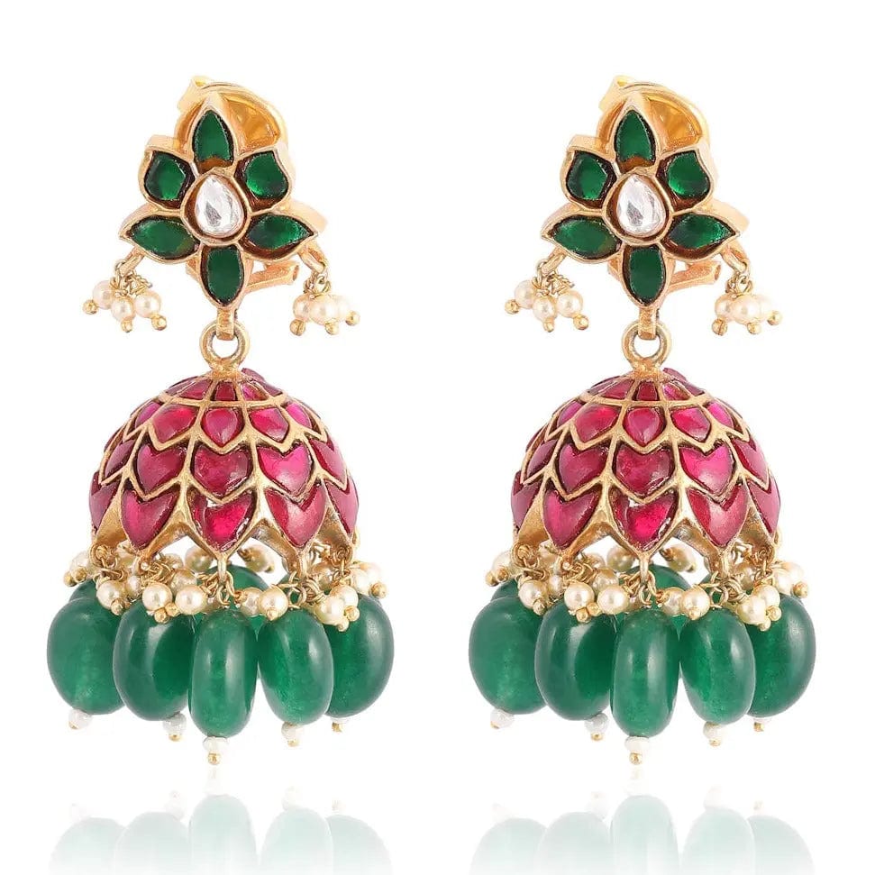 Kundan Silver 92.5 Jhumka