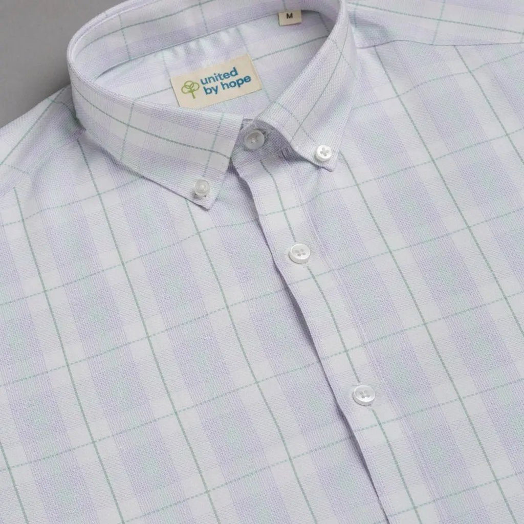 Lavender Fog Checked ShirtUnited By Hope
