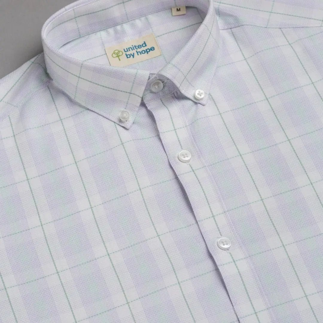 Lavender Fog Checked ShirtUnited By Hope