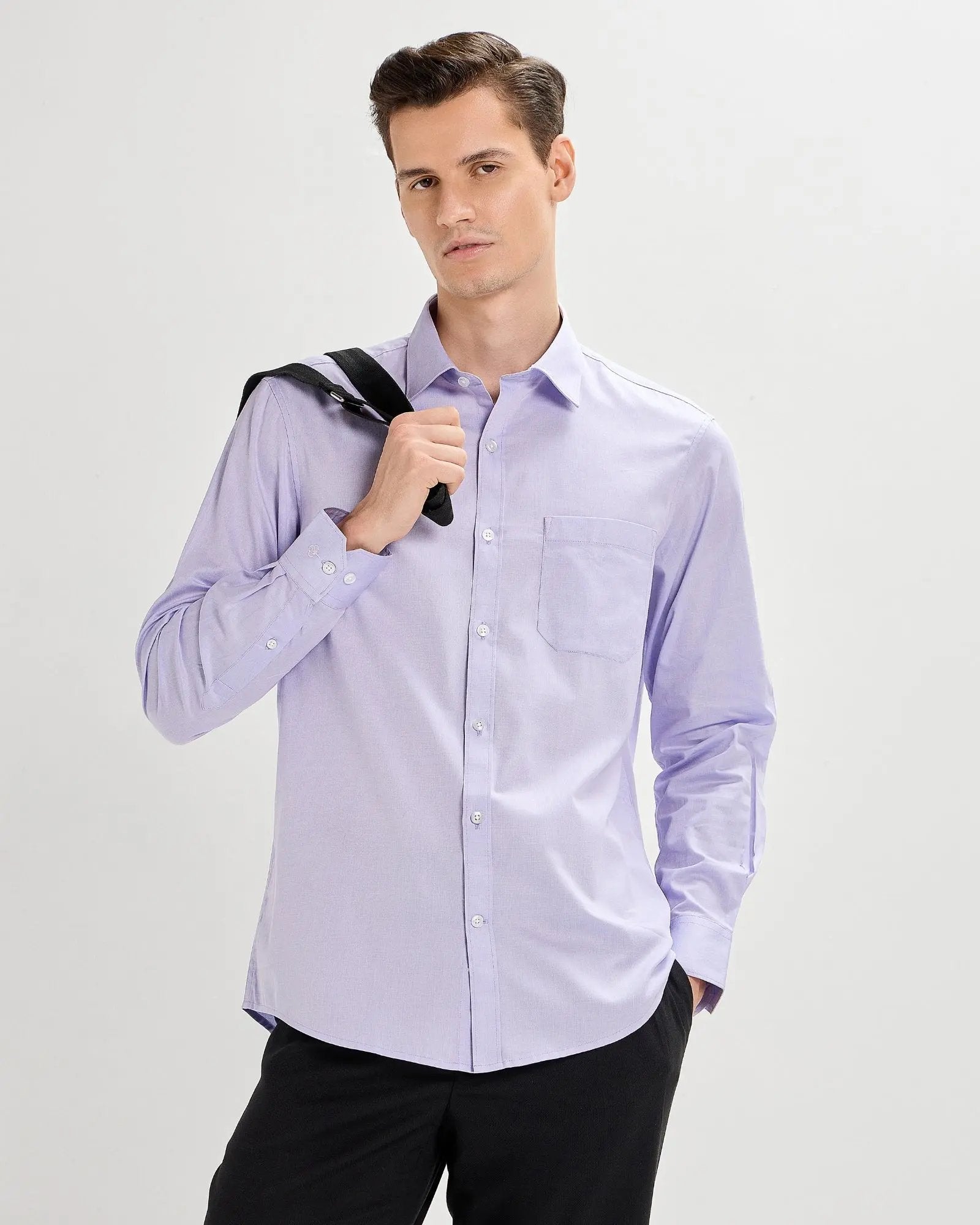 Lilac Marble Plain Chambray ShirtUnited By Hope
