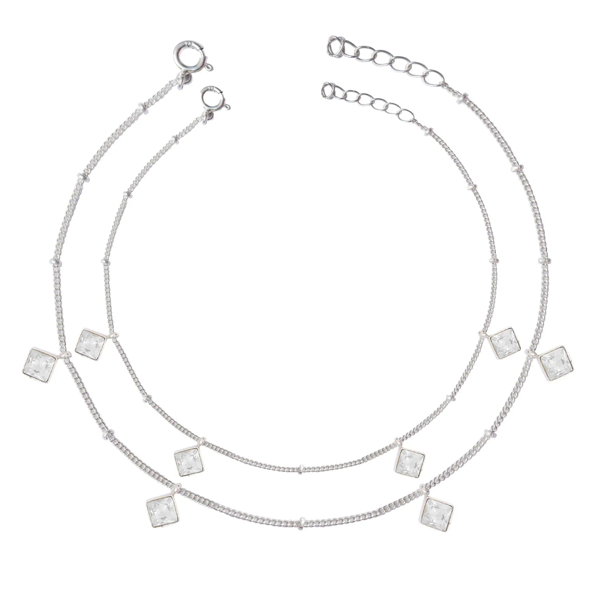 Little Diamond cut Anklet