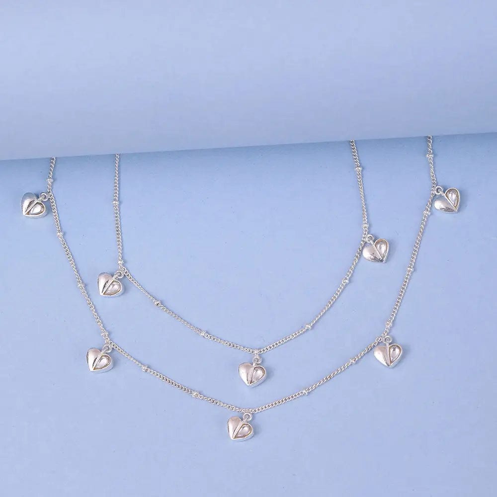 Little Hearts Silver 92.5 Anklet