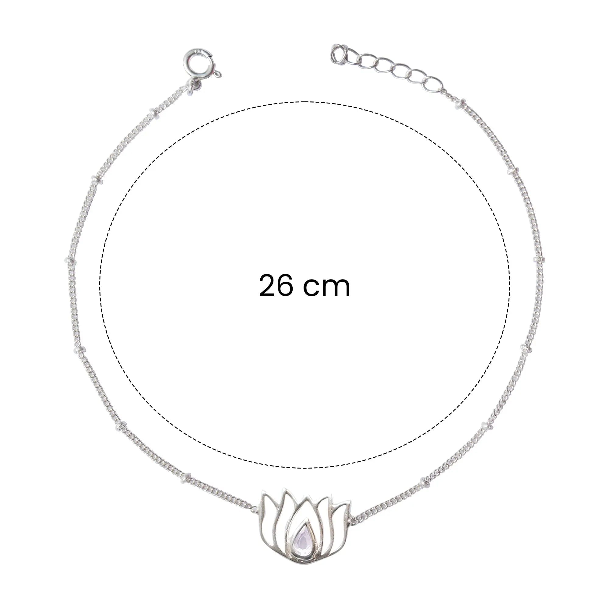 Lotus 92.5 Sterling Silver Anklet