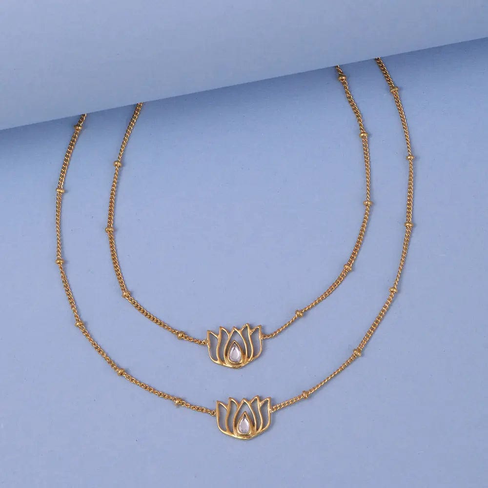 Lotus 92.5 Sterling Silver Anklet