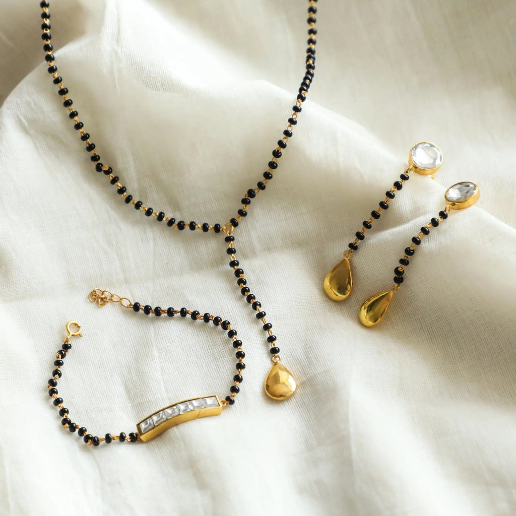 Mangalsutra Set In Silver 92.5
