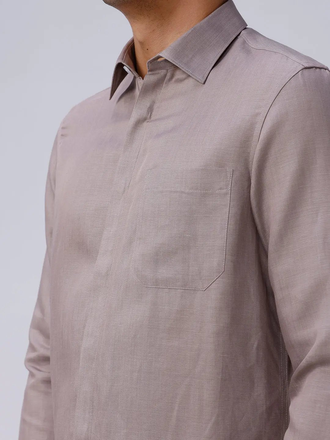 Mauve Plain Tencel ShirtUnited By Hope