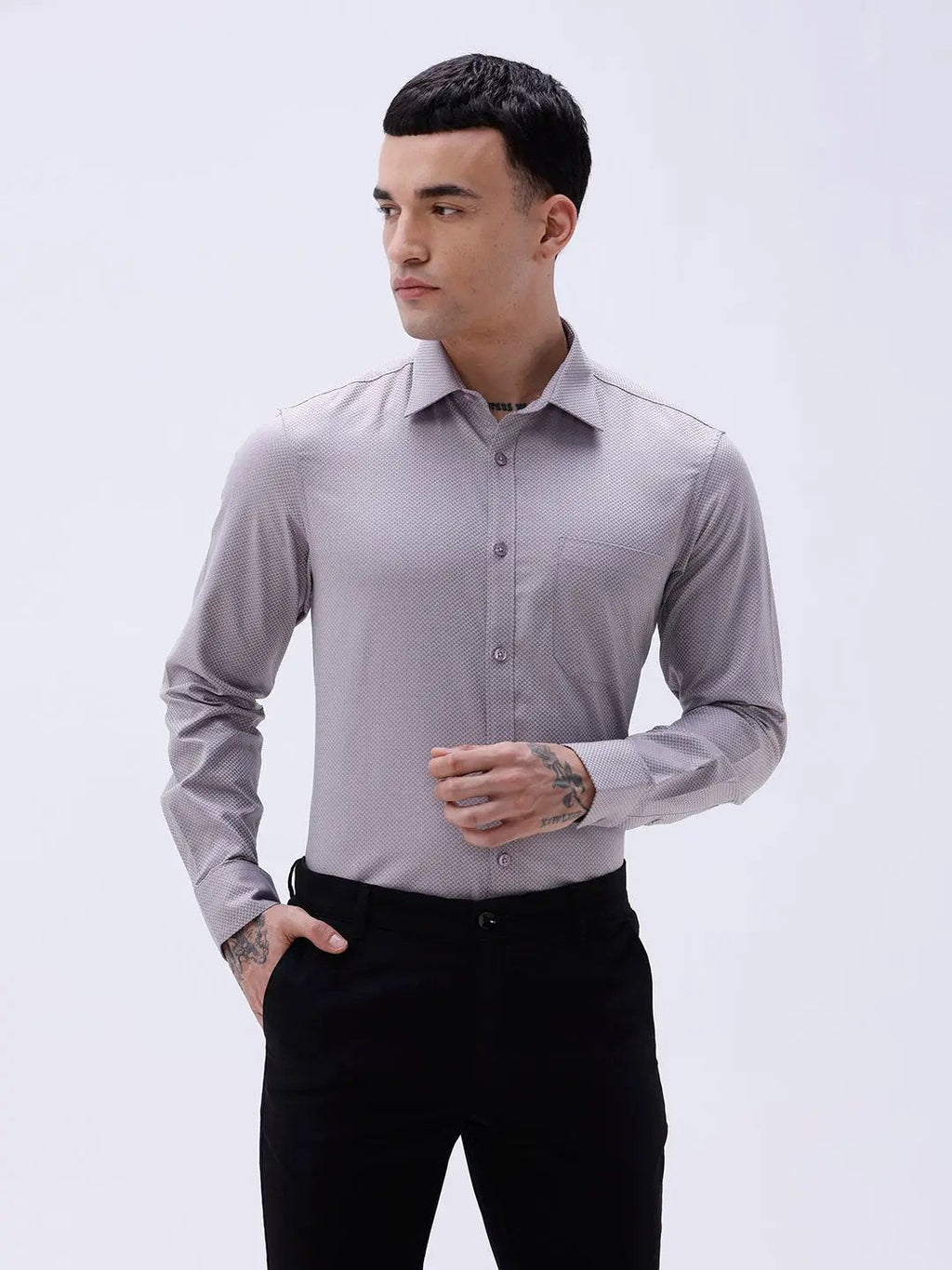 Mauve Twill Structured ShirtUnited By Hope