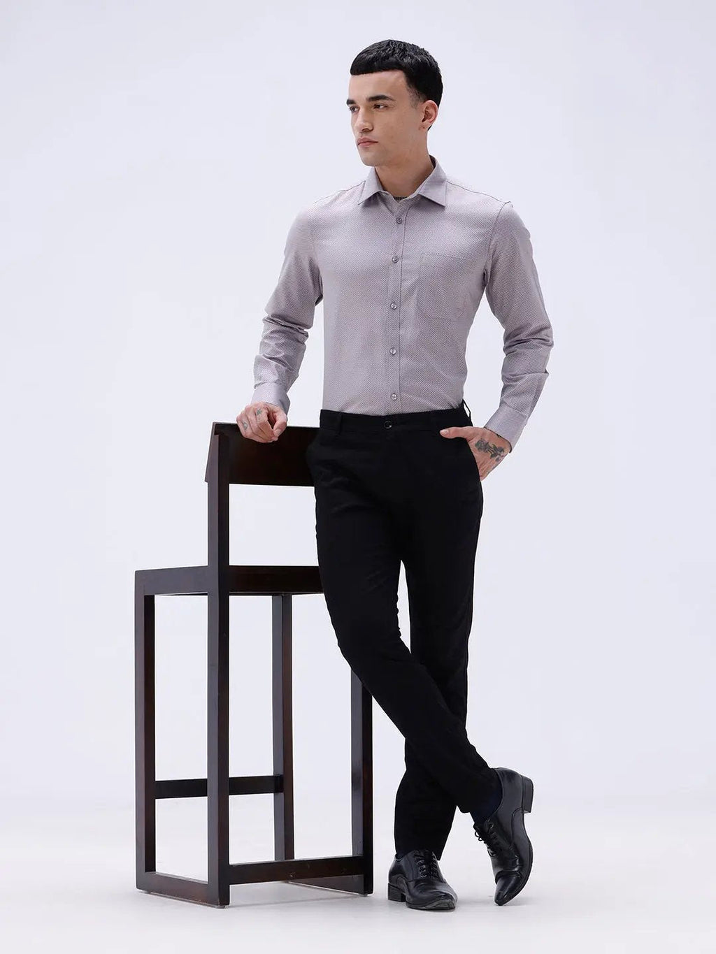 Mauve Twill Structured ShirtUnited By Hope