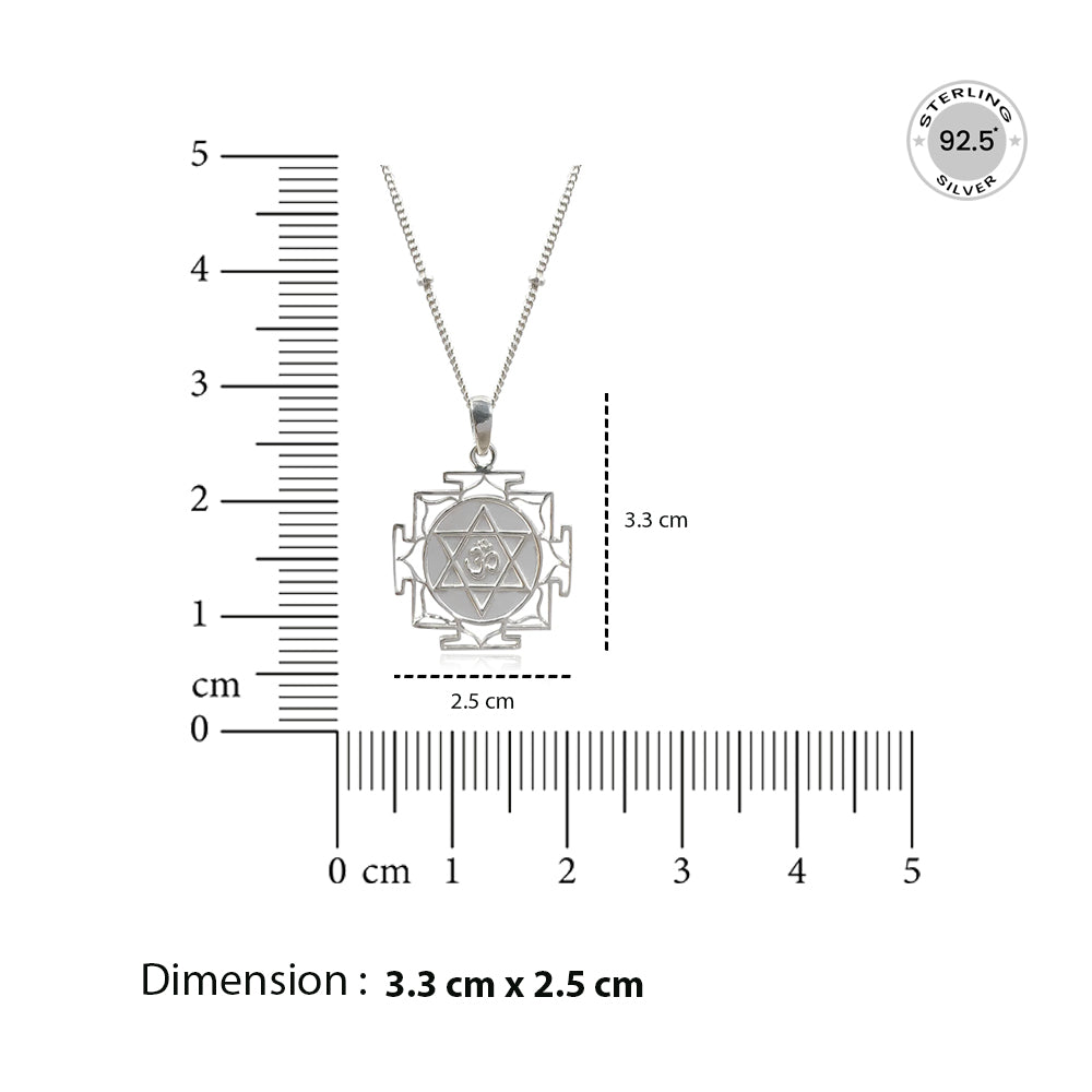 925 Silver Mahamrityunjaya Mantra Necklace