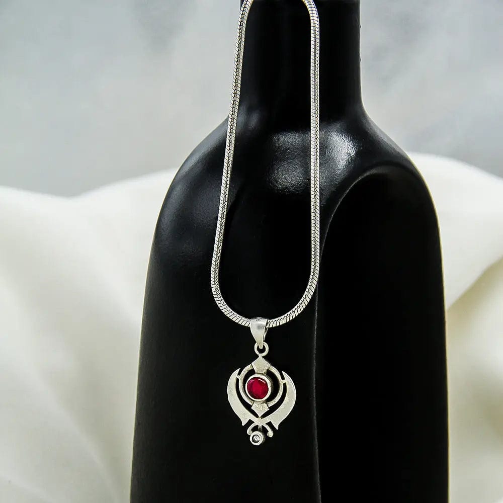 Men's 92.5 Silver Khanda pendant