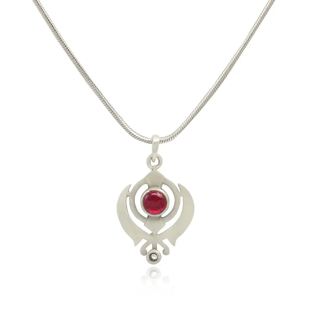Men's 92.5 Silver Khanda pendant