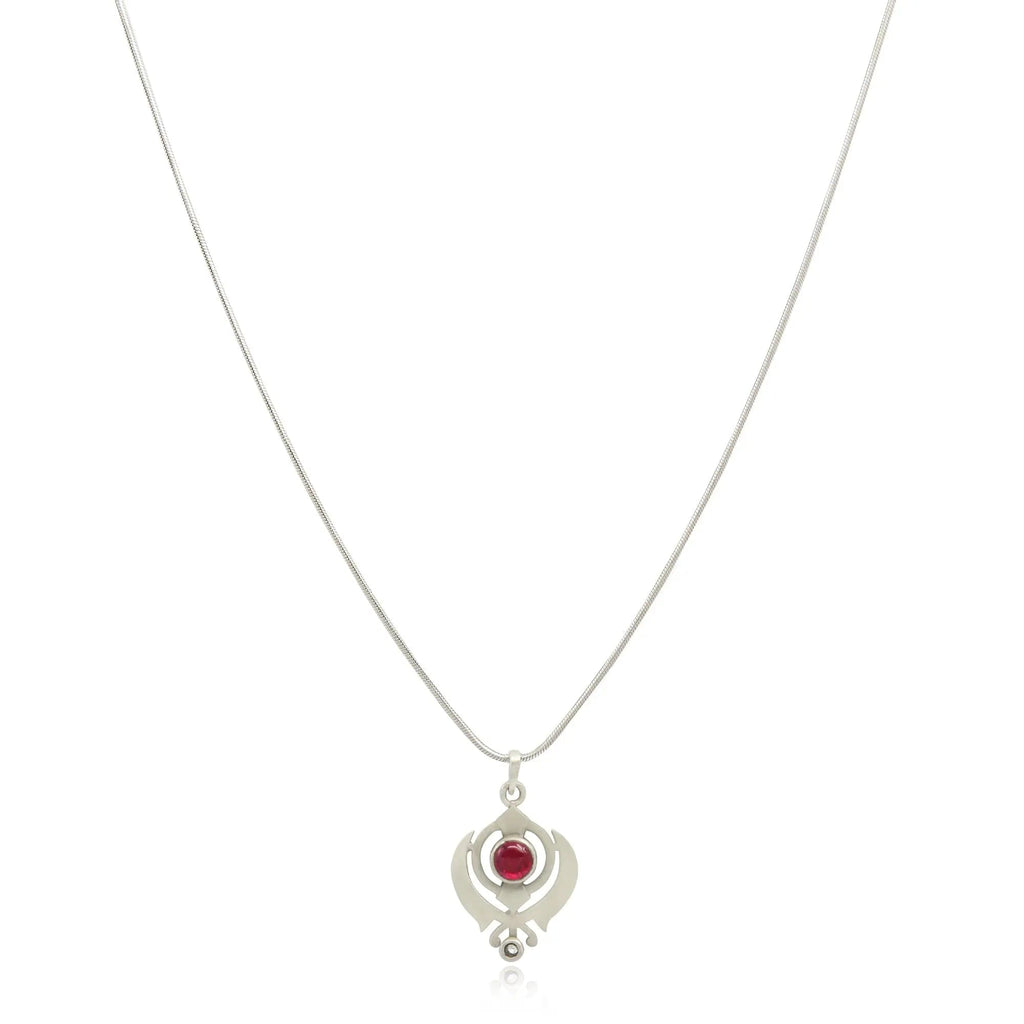 Men's 92.5 Silver Khanda pendant