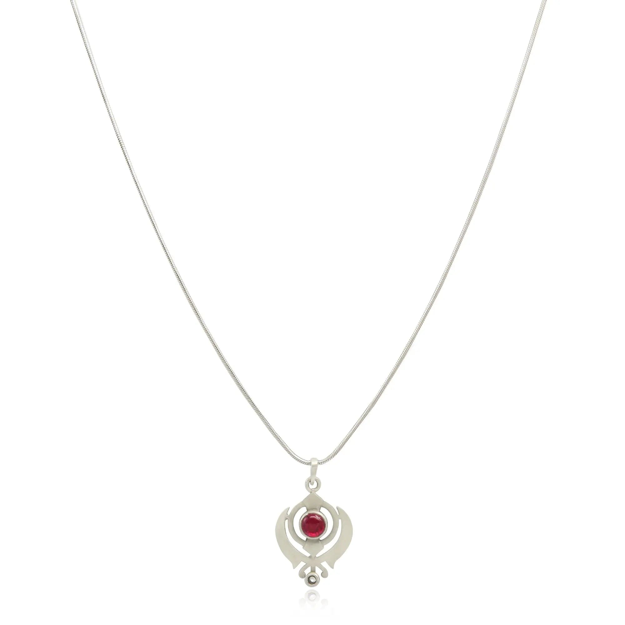 Men's 92.5 Silver Khanda pendant
