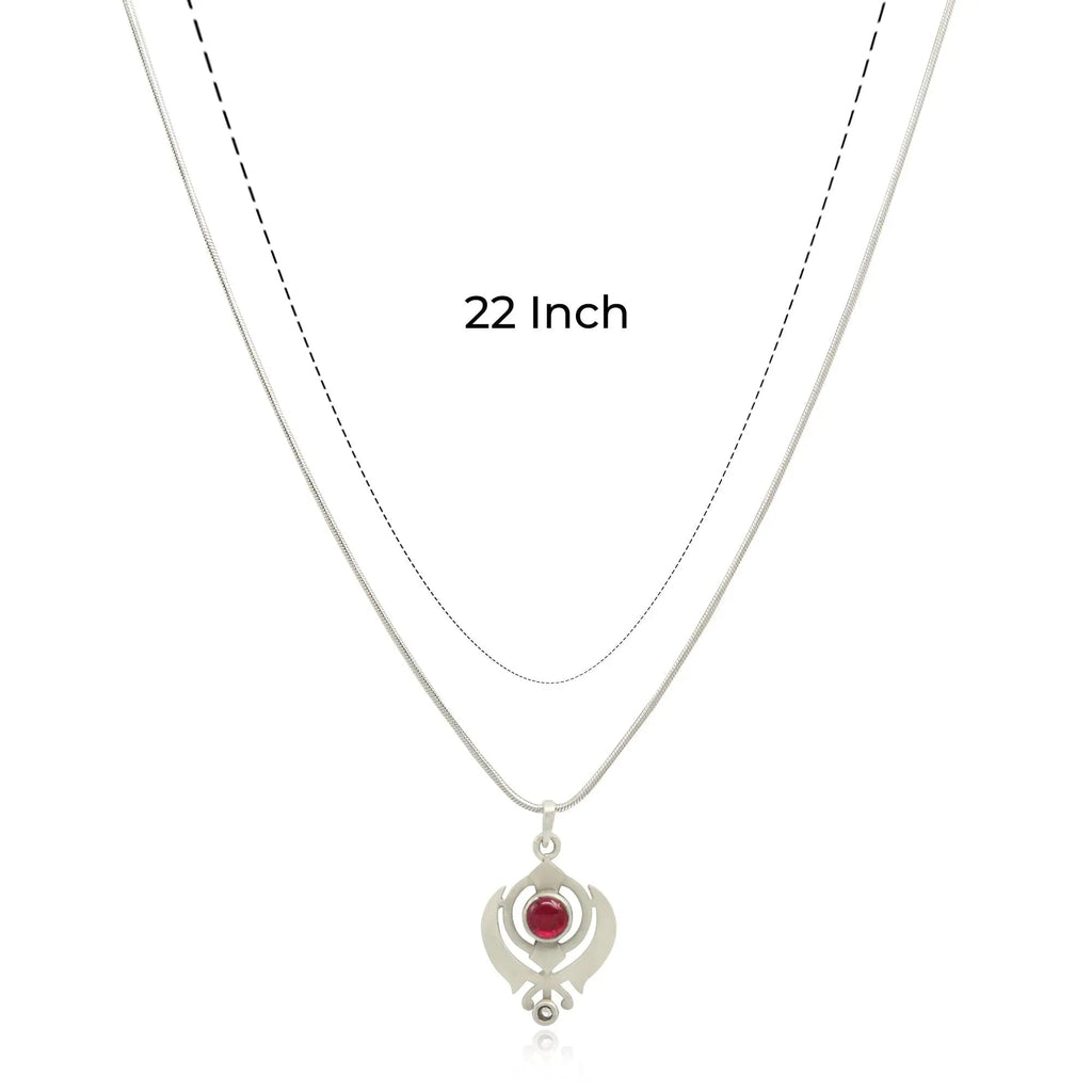 Men's 92.5 Silver Khanda pendant