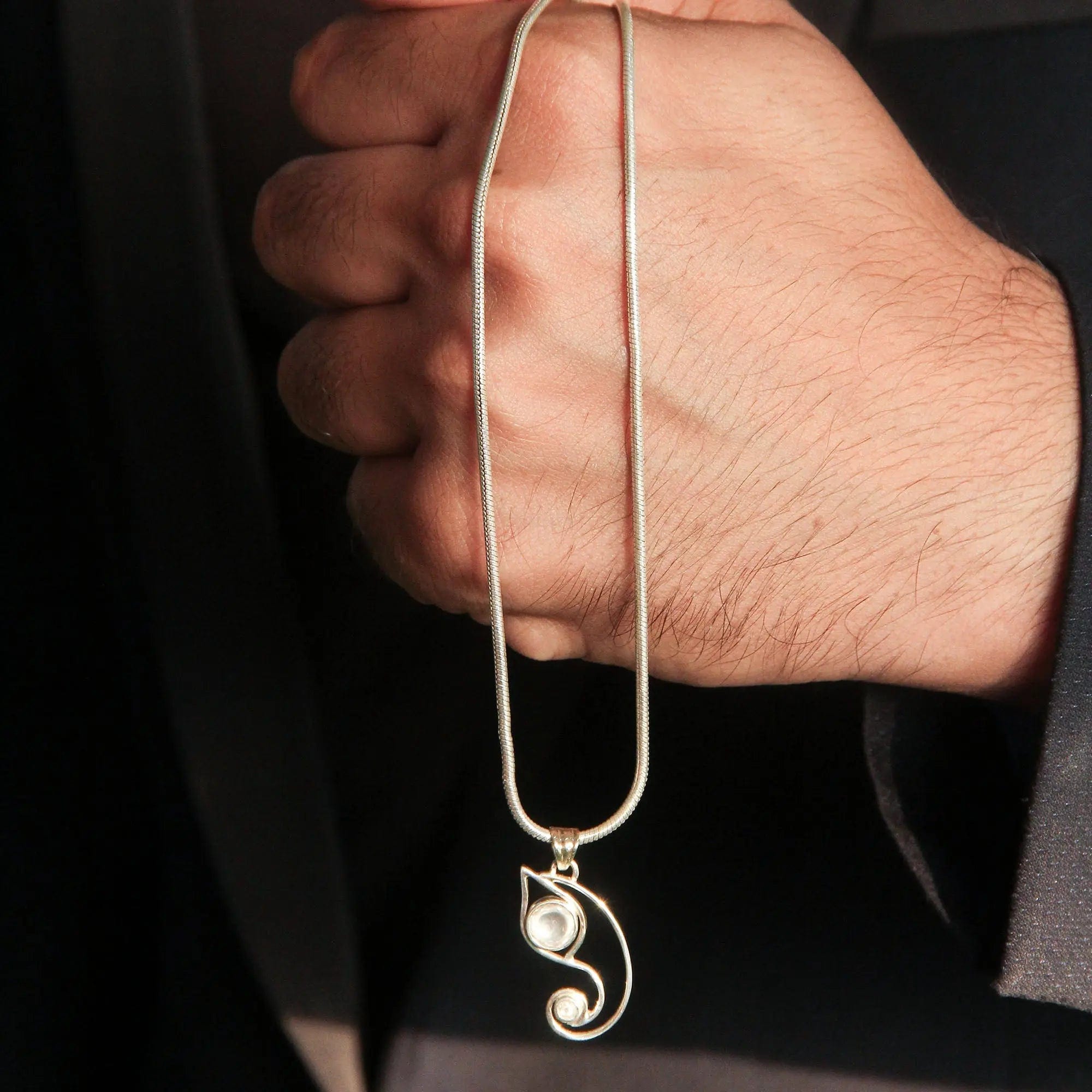Men's Silver 92.5 Ganesha Pendant