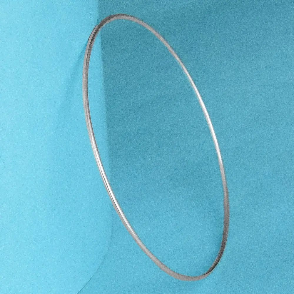 Minimal Plain Silver 92.5 Bangle(Single)