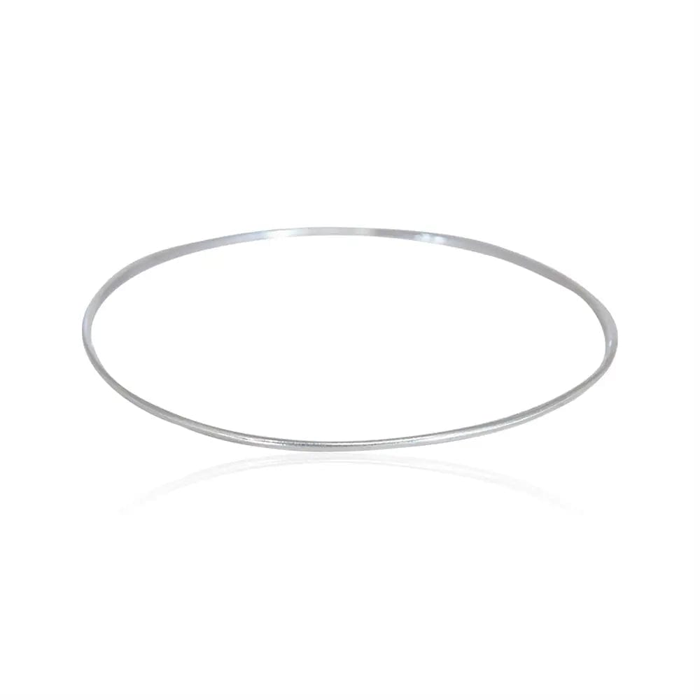 Minimal Plain Silver 92.5 Bangle(Single)