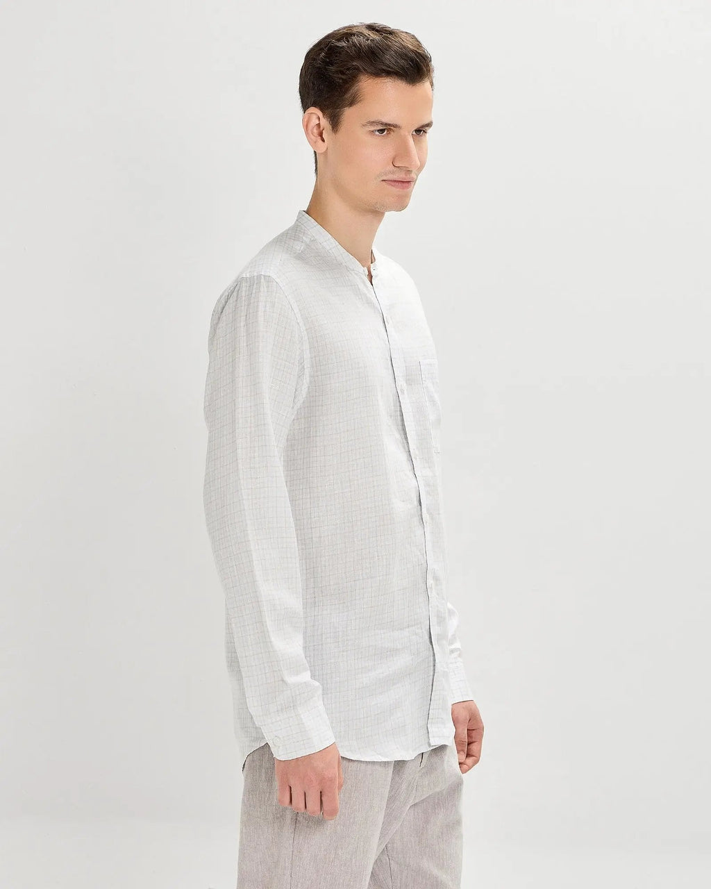 Nimbus Cloud Linen Checks ShirtUnited By Hope