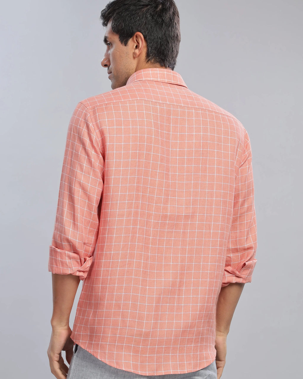 Orangeade Checks Linen ShirtUnited By Hope