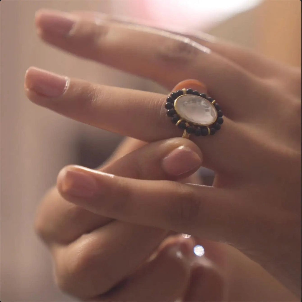 Oval Subtle Mangalsutra Ring