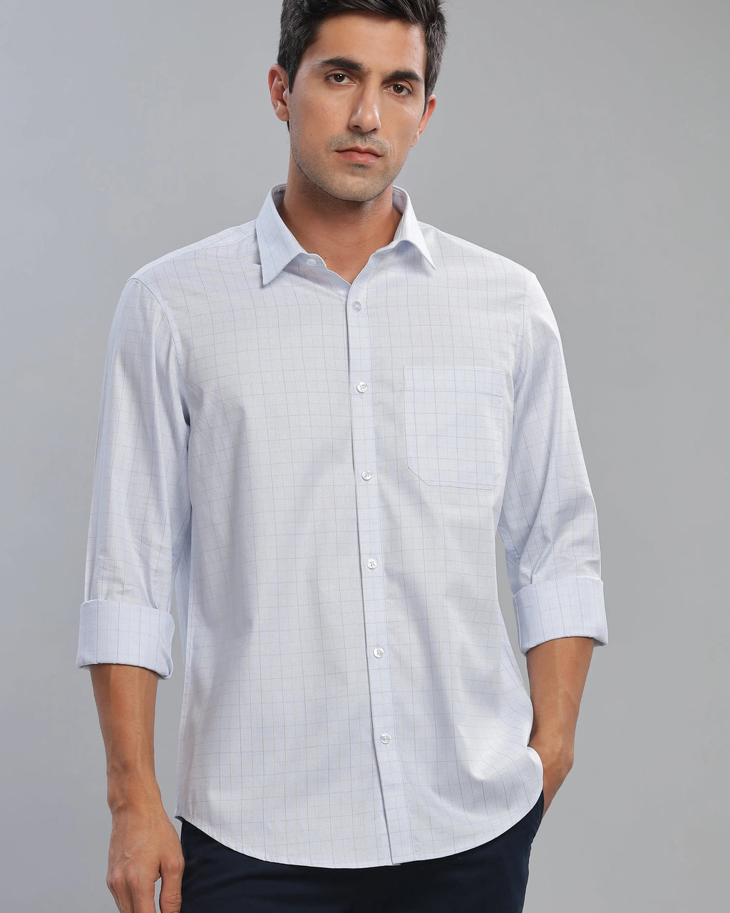 Pastel Blue Checks ShirtUnited By Hope