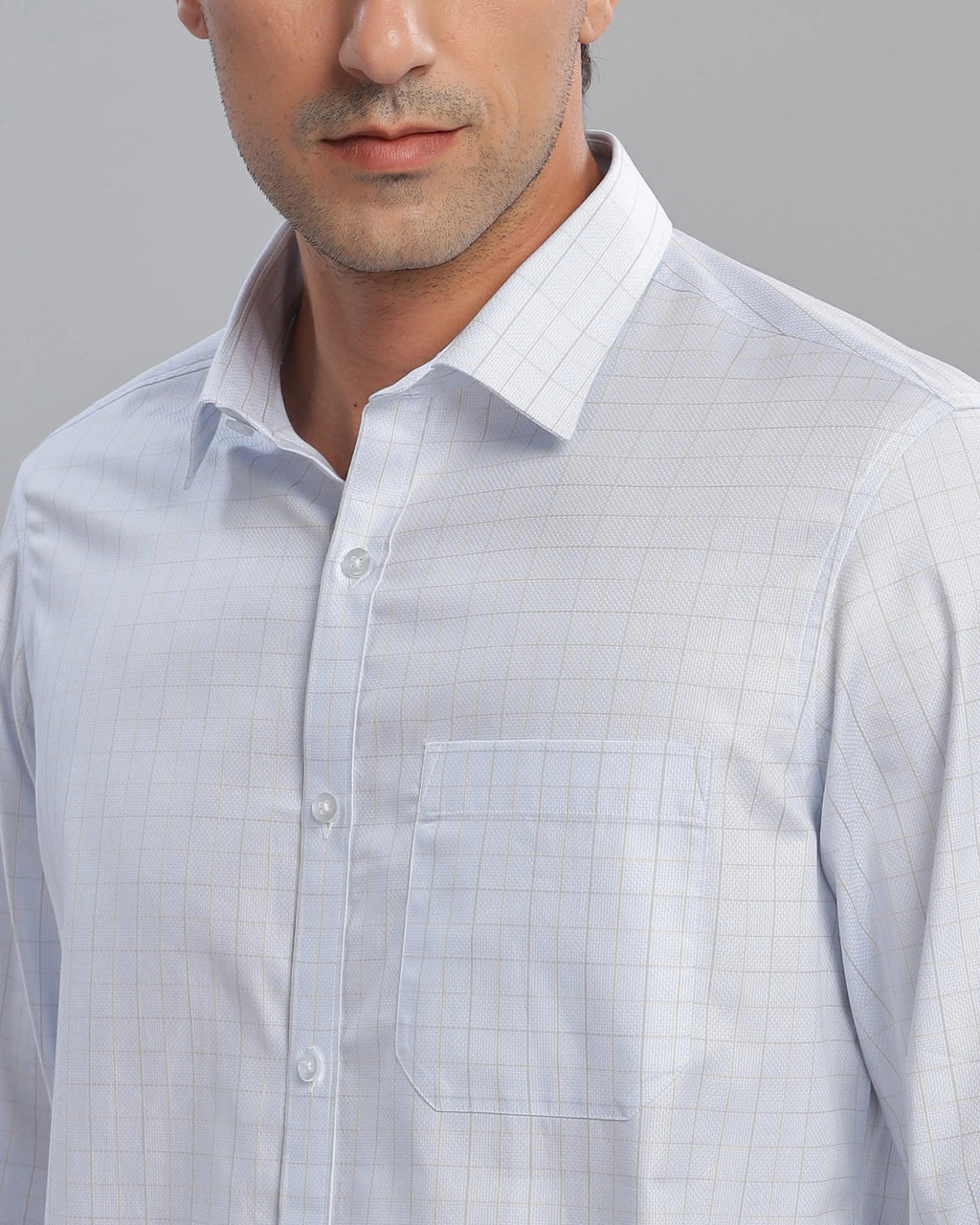 Pastel Blue Checks ShirtUnited By Hope