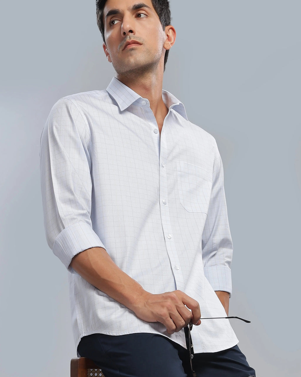 Pastel Blue Checks ShirtUnited By Hope