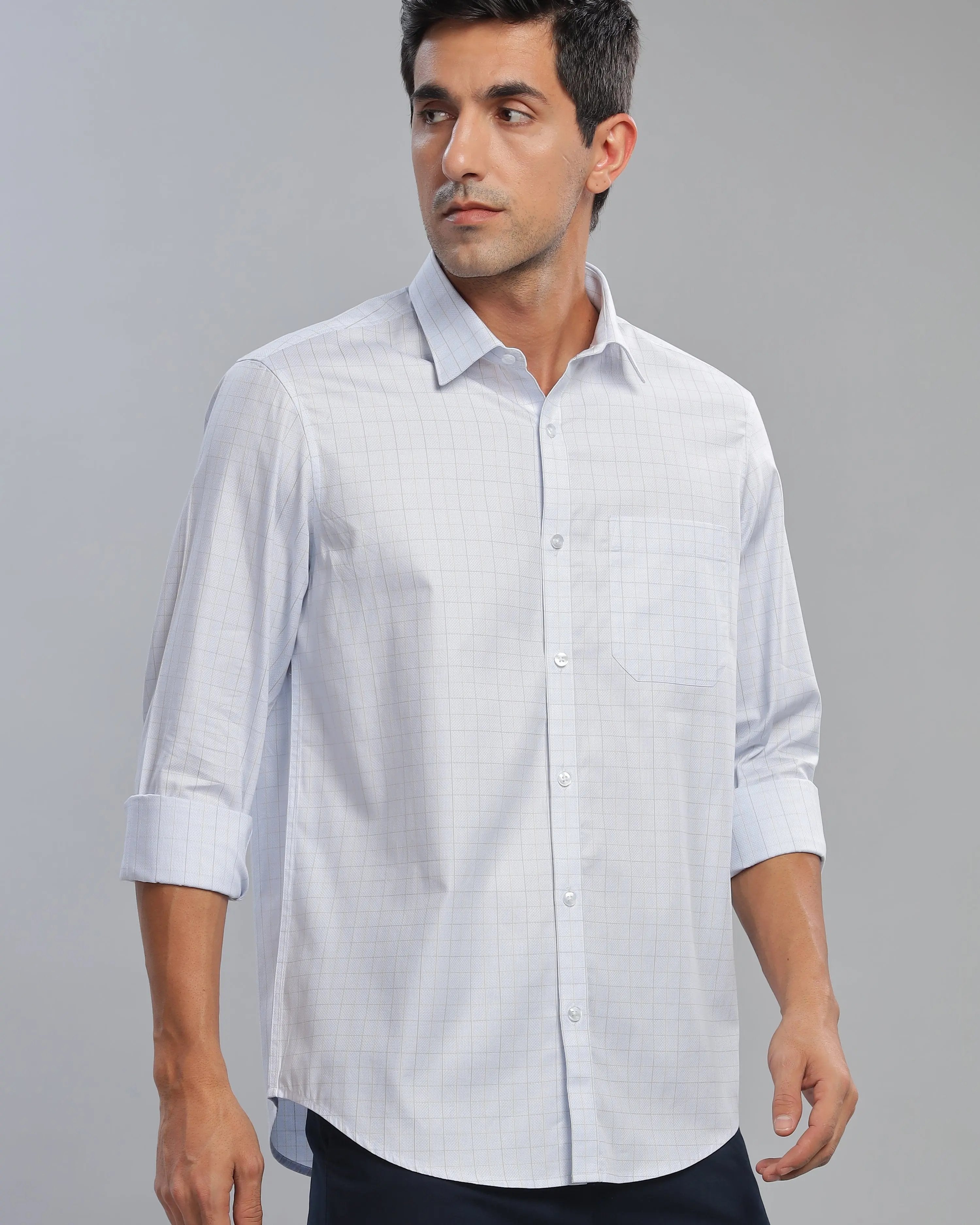 Pastel Blue Checks ShirtUnited By Hope