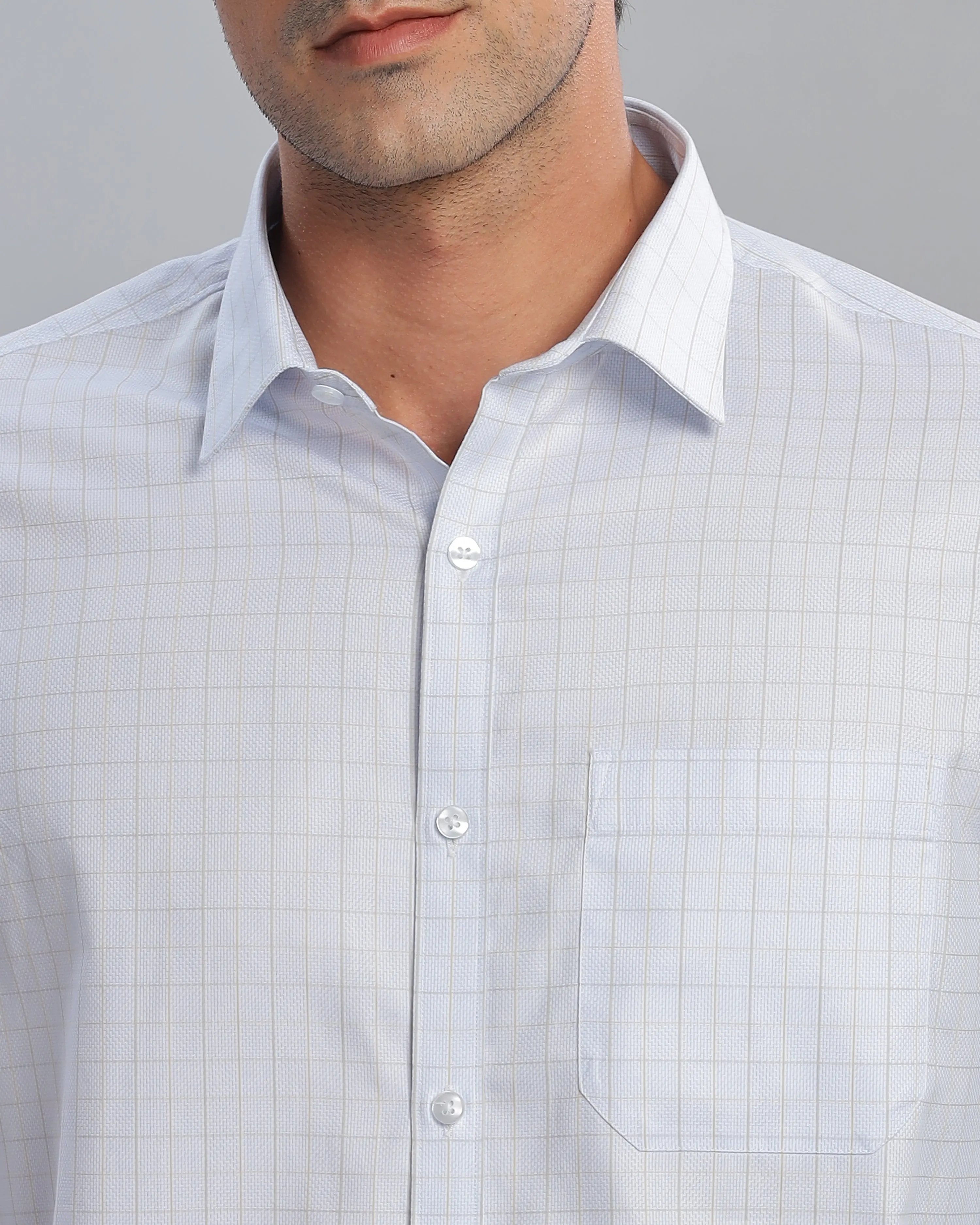 Pastel Blue Checks ShirtUnited By Hope
