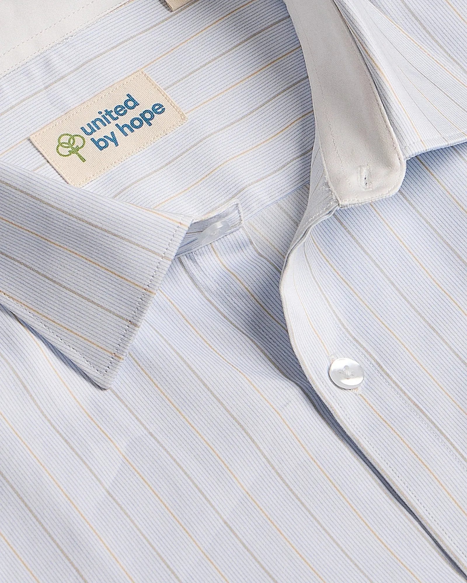 Pastel Blue Stripes ShirtUnited By Hope