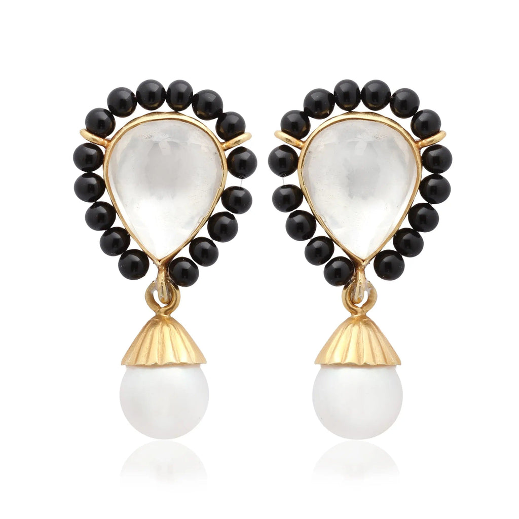 Pearl Drop Mangalsutra earrings