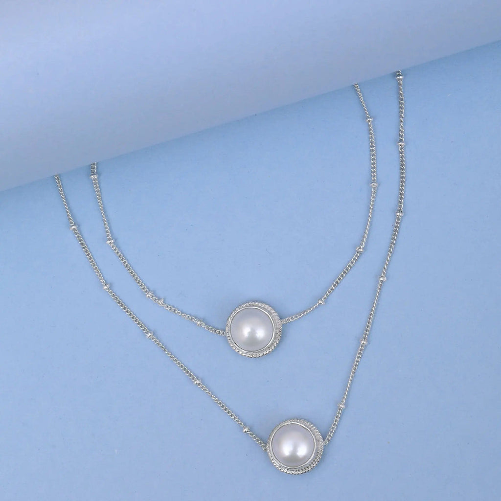 Pearl Silver 92.5 Anklet