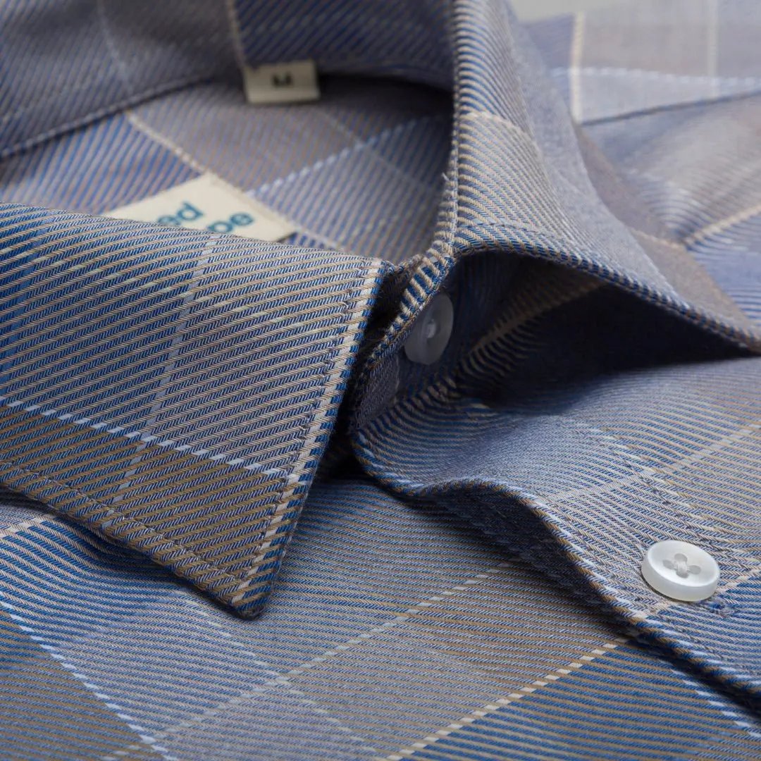 Pecan Blue Checks ShirtUnited By Hope