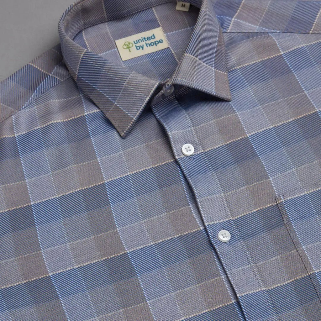 Pecan Blue Checks ShirtUnited By Hope