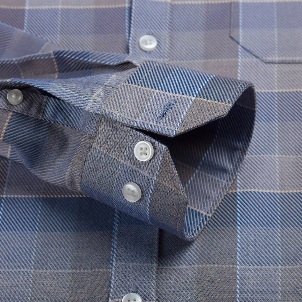 Pecan Blue Checks ShirtUnited By Hope