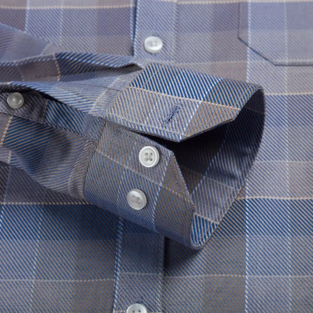 Pecan Blue Checks ShirtUnited By Hope