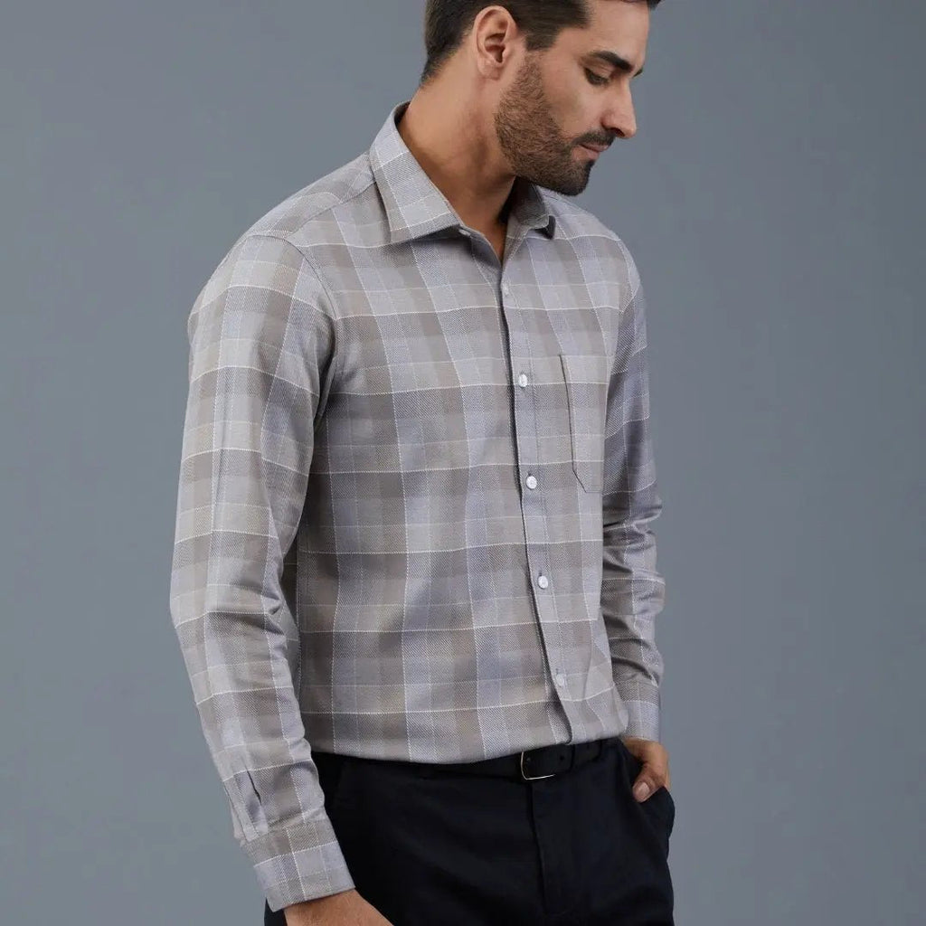 Pecan Brown Checks ShirtUnited By Hope