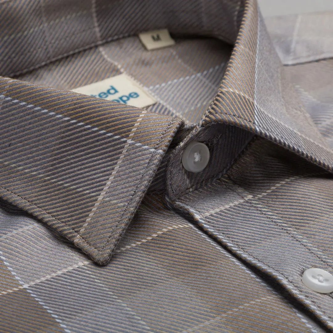 Pecan Brown Checks ShirtUnited By Hope