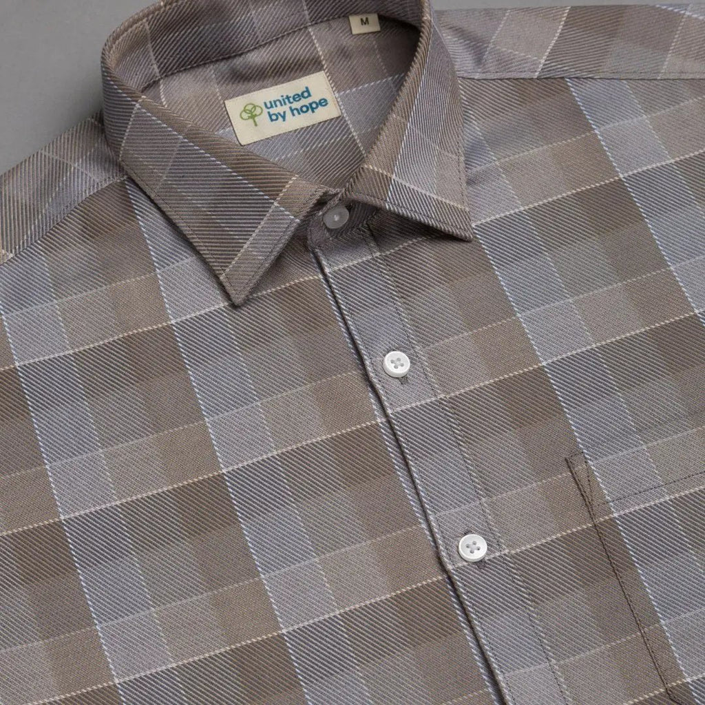 Pecan Brown Checks ShirtUnited By Hope