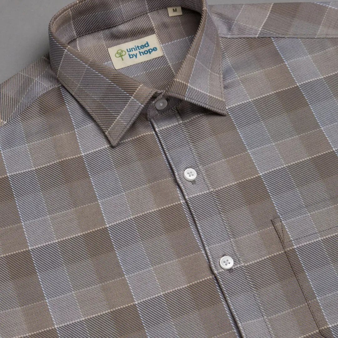 Pecan Brown Checks ShirtUnited By Hope