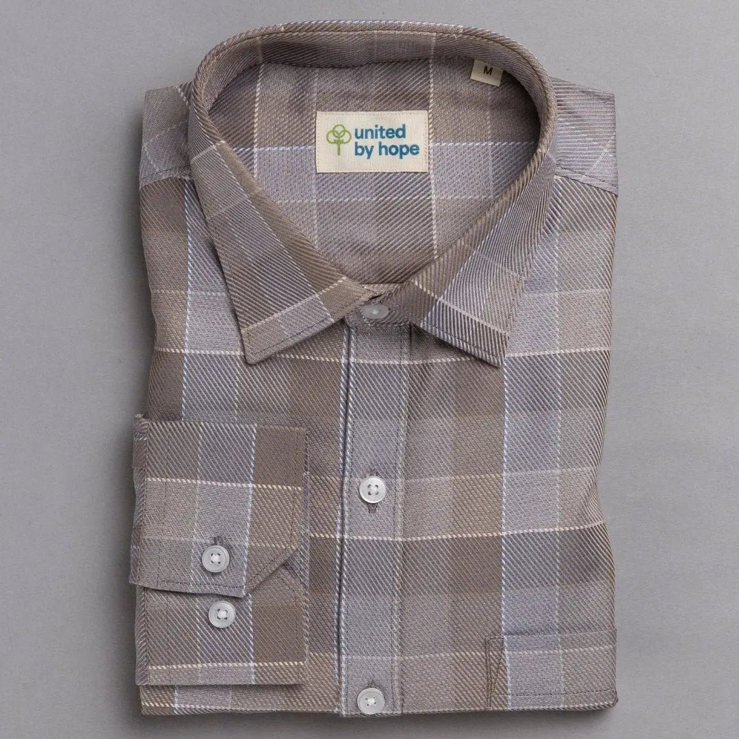 Pecan Brown Checks ShirtUnited By Hope