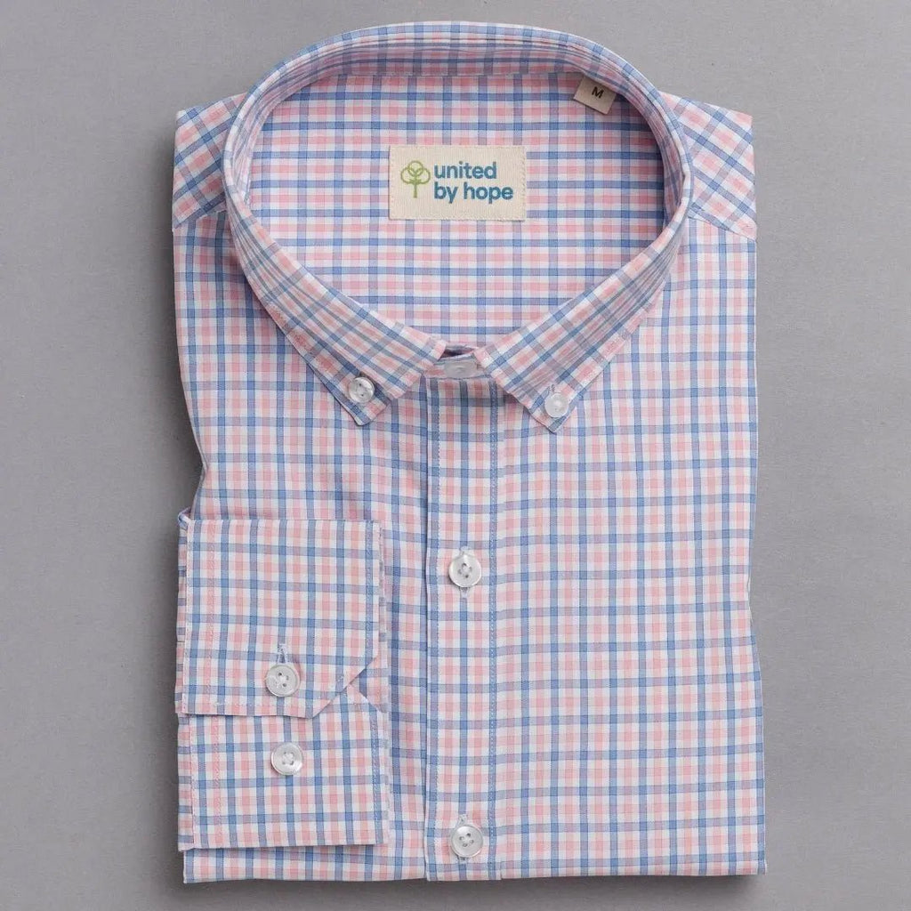 Pink Icing Button Down Checks ShirtUnited By Hope