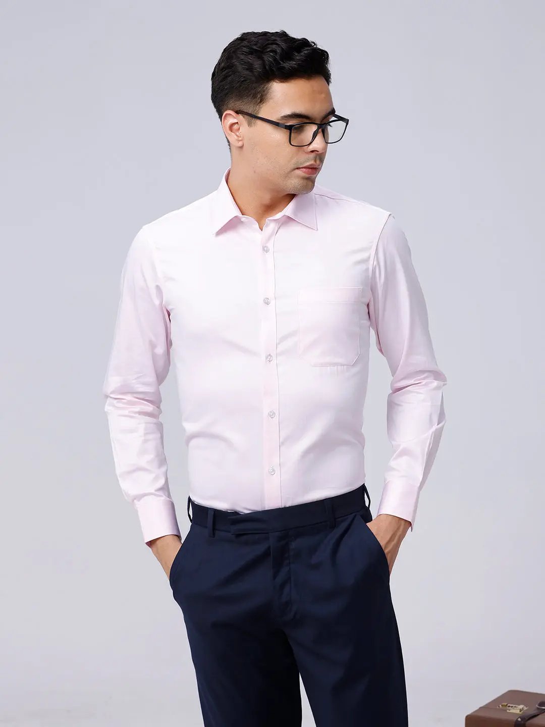 Pink Poplin Plain ShirtUnited By Hope