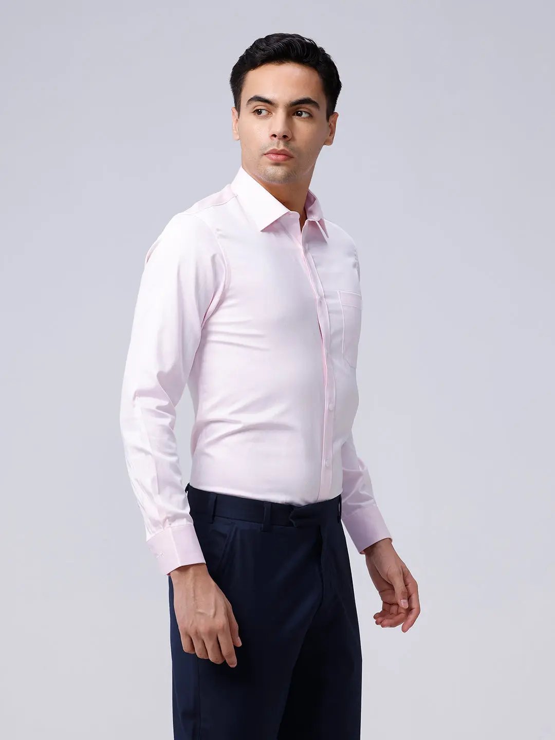 Pink Poplin Plain ShirtUnited By Hope