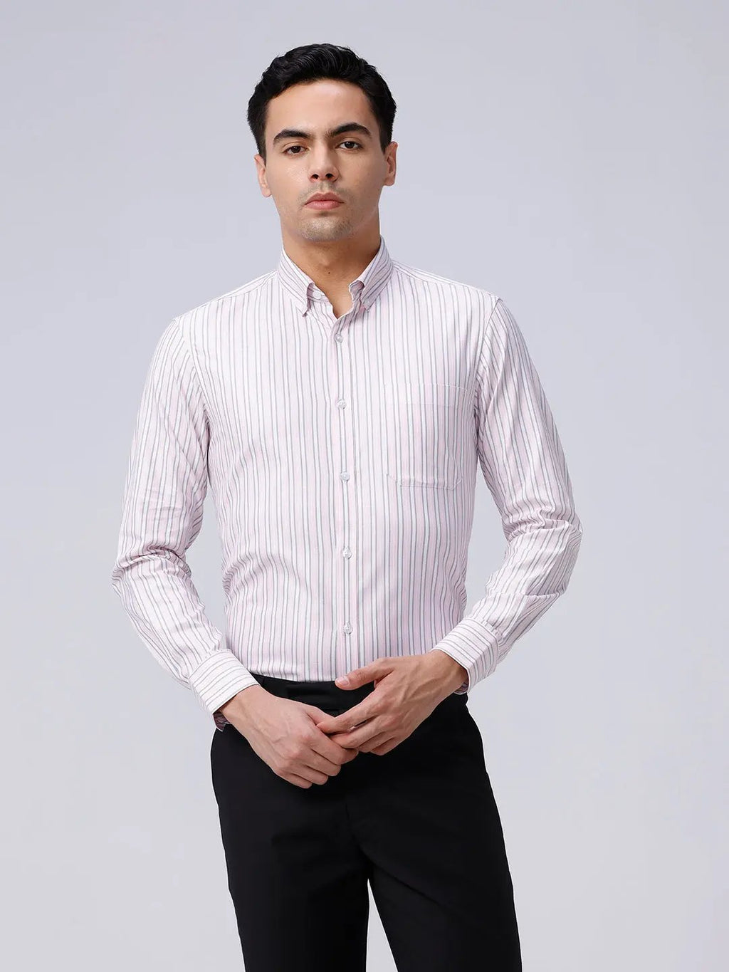 Pink and White Stripes Oxford ShirtUnited By Hope