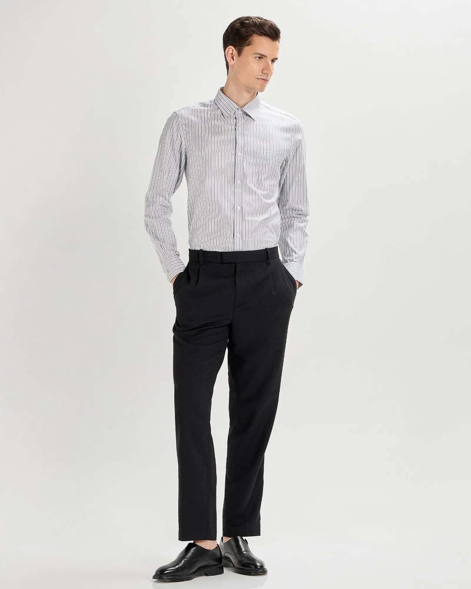 Puritan Grey Striped ShirtUnited By Hope