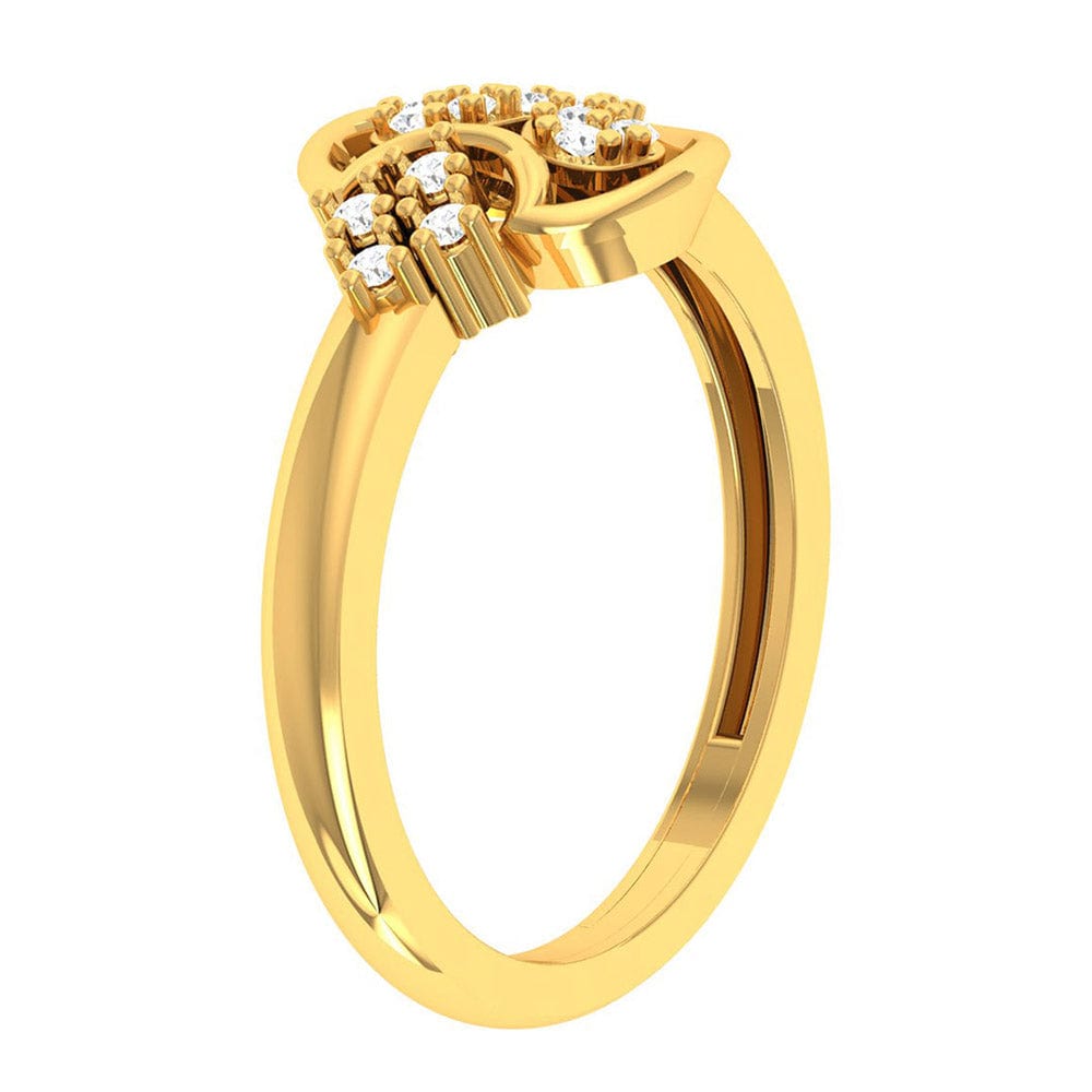 92.5 silver zircon luna twist ring