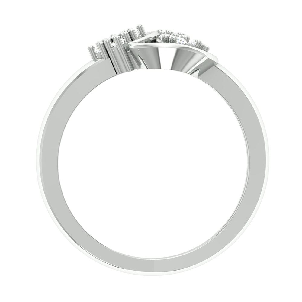 92.5 silver zircon luna twist ring