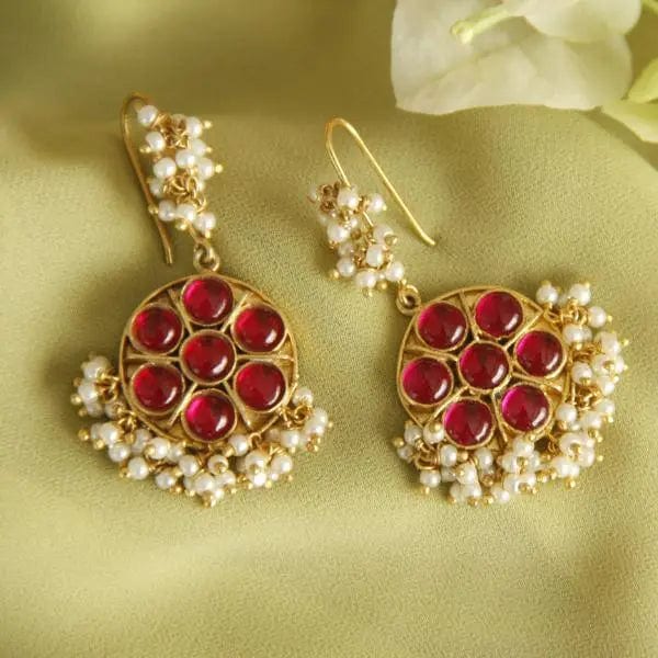 Spinel Dangling Earrings